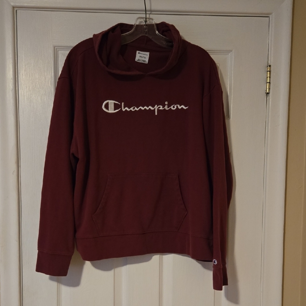 Champion Womens Maroon Hoodie